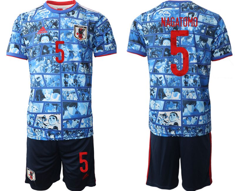 Men 2022 World Cup National Team Japan home blue #5 Soccer Jersey